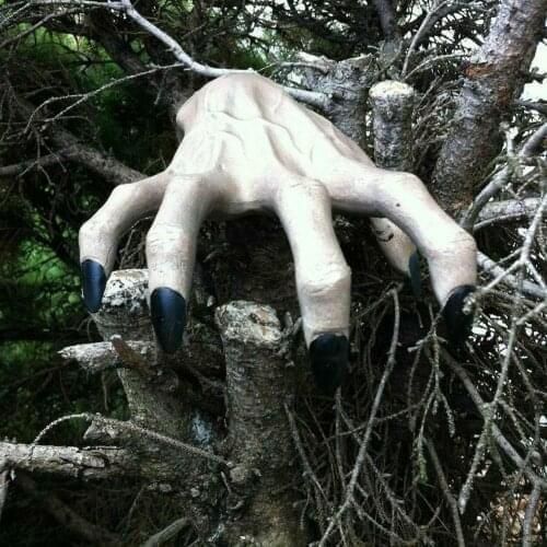 2021 Halloween Scary Movie Hand Horror Monster Zombie Hand Haunted House Home Party Halloween Decor Trick Props Home Party