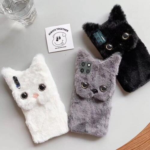 3D Cartoon Back Case For Motorola Moto G 5G Plus Fast Edge For Motorola G9 G8 Power Lite Play Plus Furry Cat Phone Cover Coque