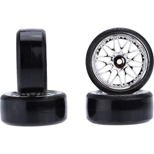 4Pcs/Set 1/10 Drift Car Tires Hard Tyre for Traxxas HSP Tamiya HPI Kyosho On-Road Drifting Car