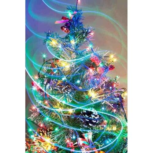 Diamond embroidery sale christmas tree 5d diamond painting full diamond mosaic 3d picture of rhinestones cross-stitch gift