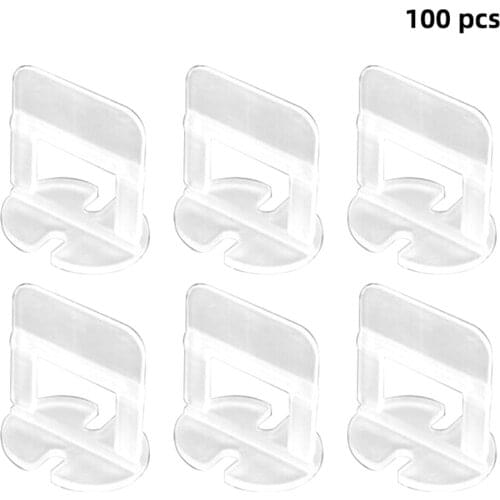 ANENG 100PCS/Set Tile Leveling Spacer 1mm 1.5mm 2mm 2.5mm 3mm Tile Leveling System Wedges Clips PVC Plastic Spacers Tiling Tools