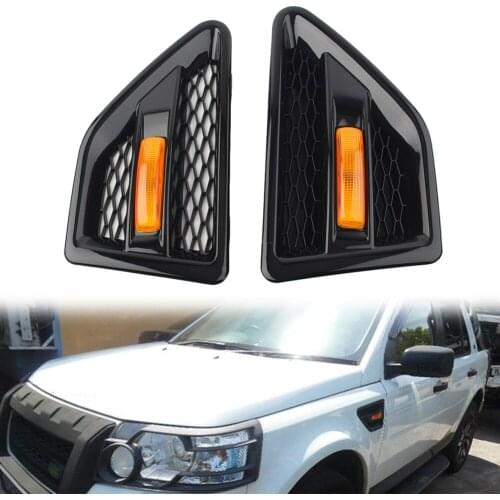 Car Front Grille Side Vent Mesh Grill For Land Rover Freelander2 LR2 2006 2007 2008 2009 2010 2011 2012 2013 2014 2015 2016