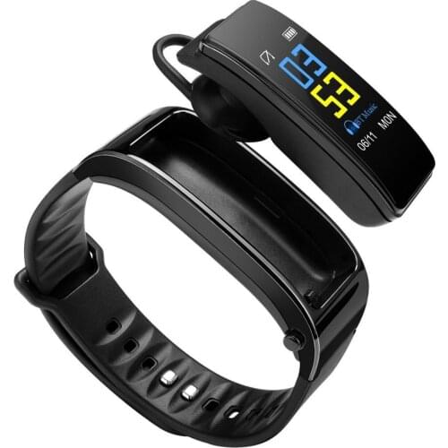 Y3Plus Wireless Bluetooth Headset Heart Rate Monitor Sports Watch Wristband