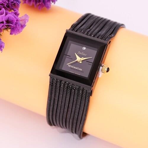 Julius Womens Watch Japan Quartz Hours Fine Fashion Dress Chain Bracelet Retro Clock Girls Birthday Mothers Gift Box