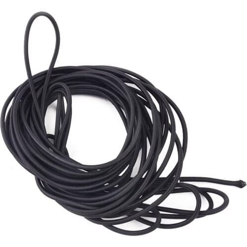 10m 4mm Black High Tension Cord Bungee Elastic Rope Cord Outdoor Sports Climbing Caving Ropes Cords Slings