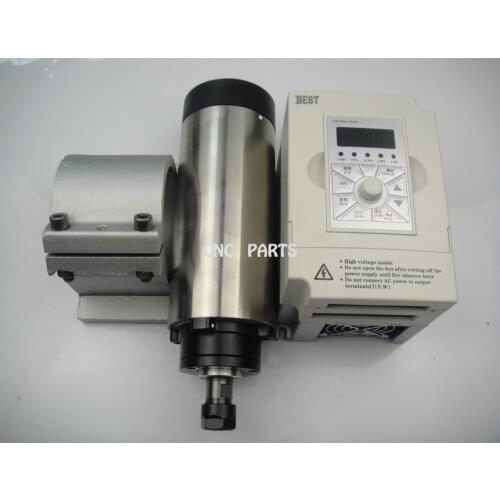 CNC milling spindle ER16 1.5KW air cooling spindle+1.5KW VFD inverter+spindle support