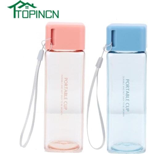 300ml Pink Blue Water Bottle Student Bottle Sports Portable Leakproof Water Bottles Water Jug Camping Outdoor Sport Bottle