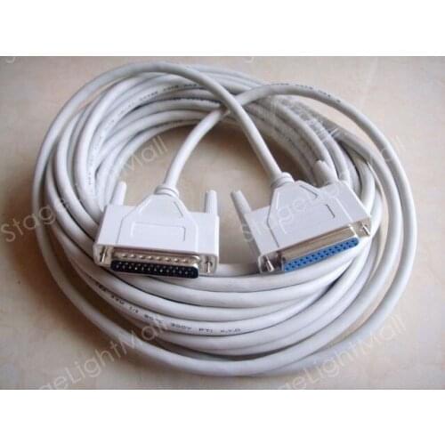 Free Shipping 10m 33 Feet ILDA Cable with DB25 Femal to Male for Stage Laser Light PC Controller
