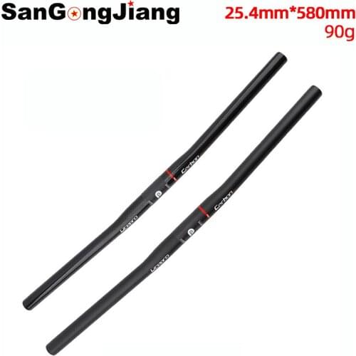 Litepro Folding bike Carbon fiber handlebar 25.4*580mm ultra-light straight handle bar high strength 3K Bicycle steering wheel