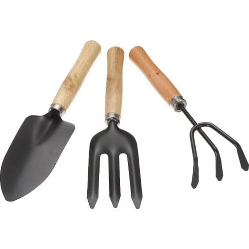 3Pcs/Set Mini Gardening Tools Shovels Spade Rake Planting Tools Combination Shovel Rake Set Shovels Claw Seed Disseminators