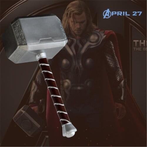 Hammer Cosplay 1:1 Hammer Prop Weapon Model Halloween Gift Role Playing Game Safety PU Material Prop 44cm