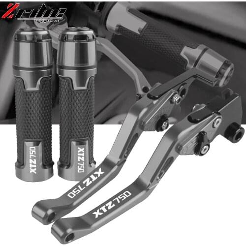 Motorcycle CNC Brake Clutch Levers Handlebar knobs Handle Hand Grip For YAMAHA XTZ750 SUPER TENERE 1989-1996 1995 1994 1993 1992