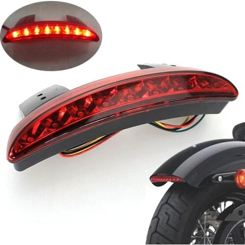 Motorcycle Brake Tail light Rear Fender Tailing Edge LED Turn Signal For Harley Sportster XL 883 1200 72 48 Iron 883 Cafe Racer