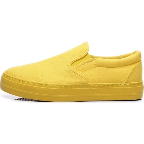 Spring and autumn new canvas mens shoes pedal casual lazy shoes thickened tendon bottom latex insole soft bottom cloth shoes