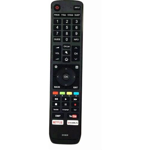New Replacement EN3B39 For HISENSE LED LCD Smart TV Remote Control With NETFLIX YouTube Wuaki.tv Apps H45N5750 H50N6800 H75N6800