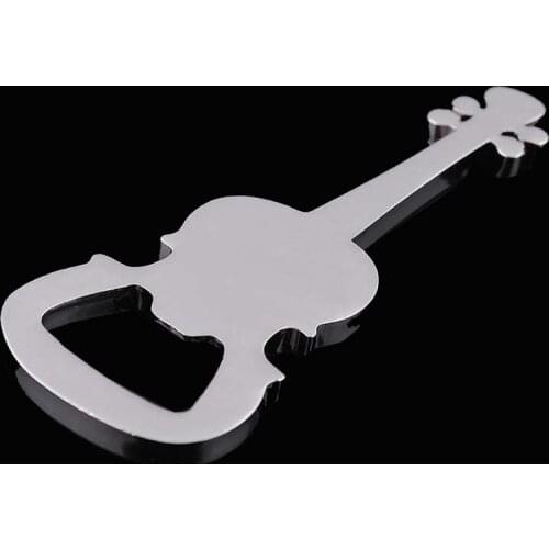 Beer Opener New Design Guitar Beer Bottle Can Opener Alloy Hangings Ring Keychain Tools Household Gifts Keychain Bottle Opener