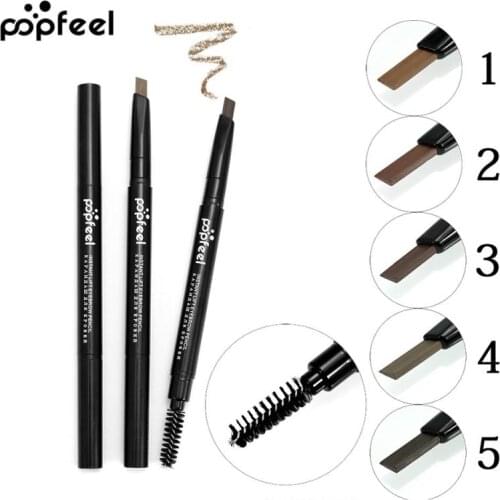 POPFEEL Long-lasting Eyebrow Pencil Smooth Microblading Waterproof Tattoo Pencil Liner Eye Brow Tint Palette Makeup TSLM1