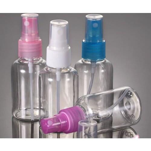 30/50/100ml Empty Spray Refillable Bottle Travel Vaporizer Transparent Plastic Clear Perfume Atomizer Cosmetics For Women