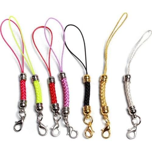 20pcs Lobster Clasp Lanyard Chain Mobile Phone Straps Lanyard Phone Neck Hanging Rope Chain Strap ID Card Keychain Z197