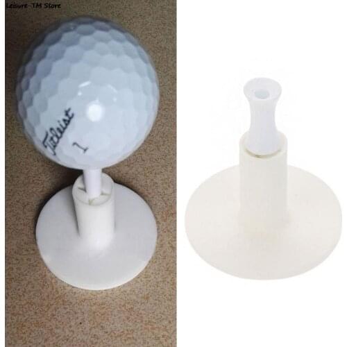 Rubber Golf Tees Holder For Golf Driving Range Tee Practice Tool White
