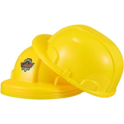 4pcs Safety Protective Hard Hat Construction Safety Work Equipment Worker Protective Helmet Cap Plastic Kids Hat Toys