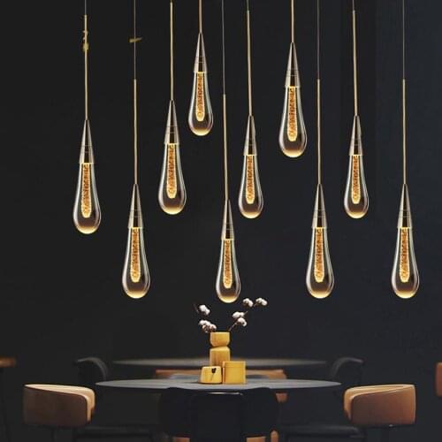 Modern LED Chandelier Lighting Living Room Villa Indoor Lighting Decor Crystal Ceiling Chandelier Kitchen Loft Hanging Lamps