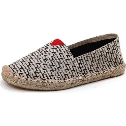 2021 Hot Slip On Mens Flat Shoes Linen Casual Loafers For Men Couple Swallow Gird Fashion Men Fisherman Shoes mocasines hombre