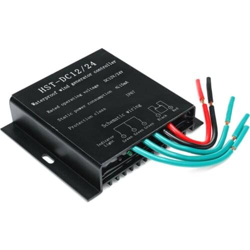Wind Generator Wind Turbine DC 12V/24V 1000W Battery Charge Controller Regulator For Marine And Land
