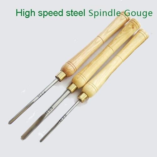High speed steel tool woodworking chisel,A2010 A2011-1 A2012 Spindle Gouge Set