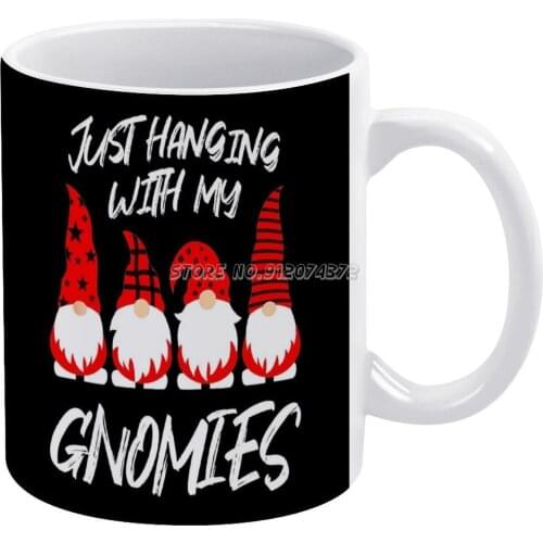 Funny Gnomies Family Pajama Costume Coffee Mugs Ceramic Personalized Mugs 11 Oz White Mug Tea Milk Cup Drinkware Travel Mug Drin