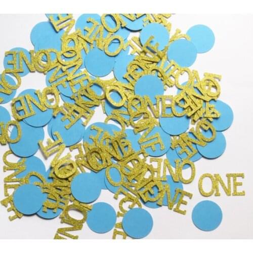 1st Birthday Gold Party Baby Boy Age Decor Decorations Die Cuts Scrapbooking cft Table decor scrapbook Confettis