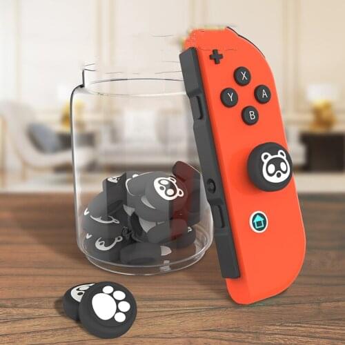 10sets Cute Girl Flower Animal Forest Switch Lite JoyCon Silicone Joystick Thumb Grip Cover Caps For Nintend Switch NS Joycon