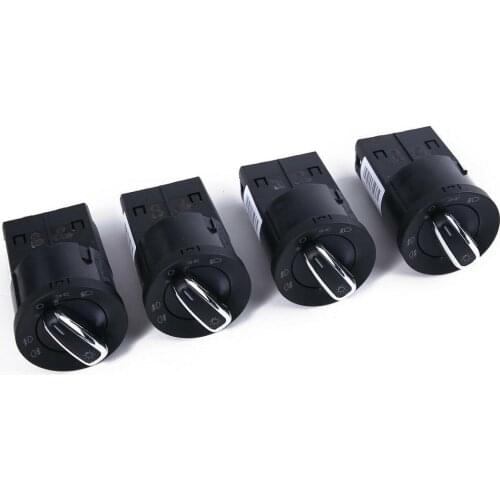 4PCS Chrome headlight Fog Lamp Switch For Passat B5 B5.5 Golf Bora J ETTA MK4 Beetle 3BD 941 531 3BD941531