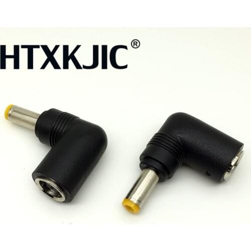 90degree DC 7.4 * 5.0 to 5.5 * 2.5 mm Laptop Power Adapter Converter connector For HP/DELL 5.5*2.1