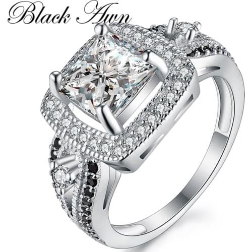 925 Sterling Silver Jewelry Trendy Wedding Rings for Women Engagement Ring Femme Bague Bijoux Anillos De Plata 925 De Ley C247