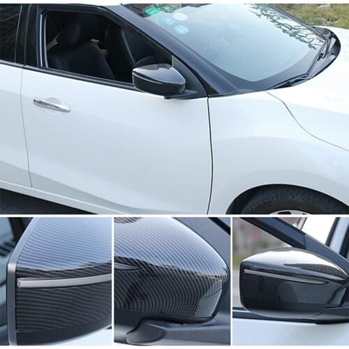 For Nissan Kicks 2016 17 18 19 2020 Accessories Car Side Door Rearview Mirror Decoration Cover Trim Styling ABS Chrome/Carbon