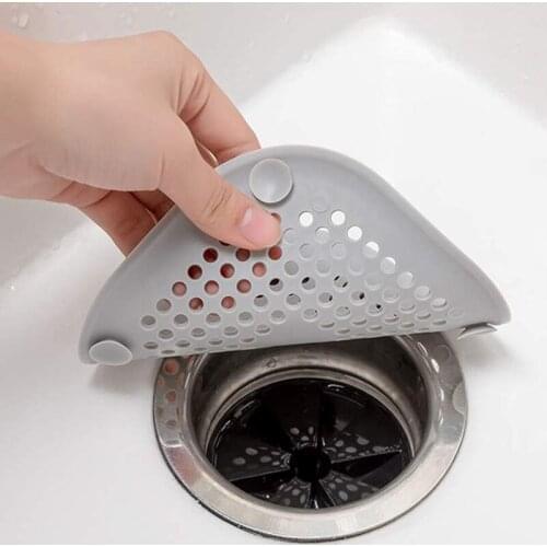 Shower Sink Drain Strainer Silicone Kichen Sink Drain Hair Stopper Catcher Filter Bathroom Bathtub Strainer Sewer Outfall Filte