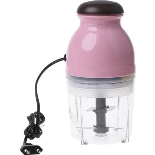 Quality 300W Eu Plug Mini Electric Meat Grinder Food Processor Vegetable Fruit Blender Chopper 600Ml-Eu Plug