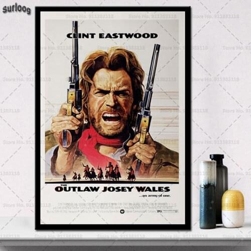 Clint Eastwood Actor Movie Series Posters and Prints Wall Art Pictures Poster Canvas Painting for Home Decoration