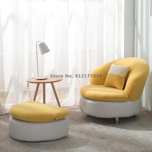 Lazy sofa single small apartment simple modern creative cute small sofa bedroom balcony computer chair lounge chair