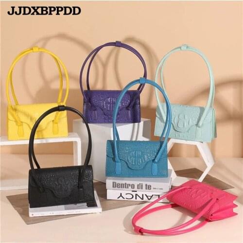 Mini Small Square bag 2021 Fashion New Quality Genuine Leather Womens Handbag Crocodile pattern Chain Shoulder Messenger Bags