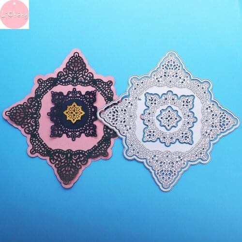 Mandala Stencil Metal Cutting Die DIY Scrapbooking Embossing Folders Hobby Punching for Paper background Stamp and Slimline Die