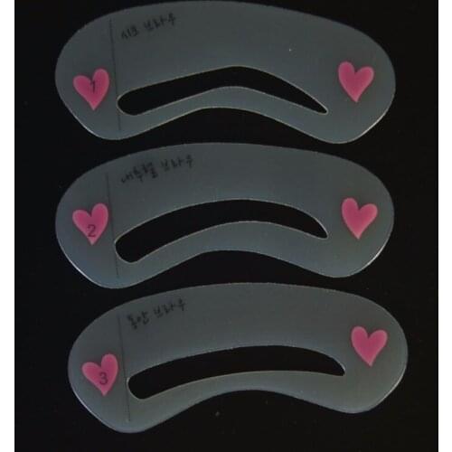 Reusable DIY eyebrows card eyebrow stencils grooming shaping template as eyebrow drawing card aid as cosmetic accessories