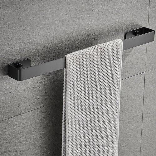 Stainless Steel Bathroom Wall-mounted Towel Bar Kitchen Toilet Slippers Storage Rack