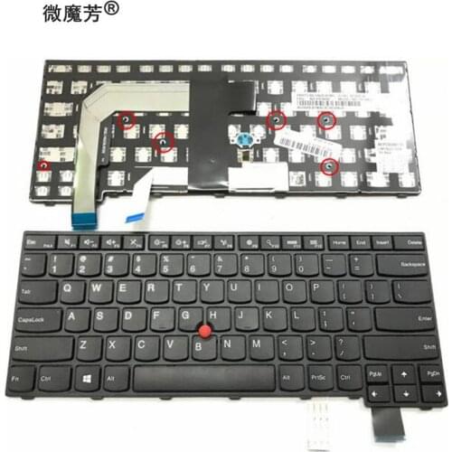 NEW US Laptop Keyboard For for Lenovo Thinkpad T460S T470S T460 S2 NO Backlit Keyboard English