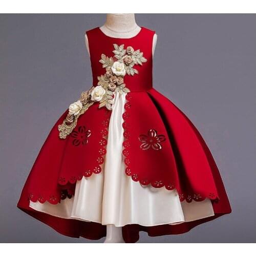 Explosion model 5-9 years old childrens princess girl baby dress puffy net yarn kindergarten costume summer dress