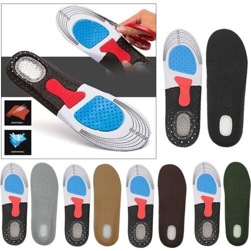 Sports Inserts Orthotic Arch Support Insoles for Shock Absorption Cuttable