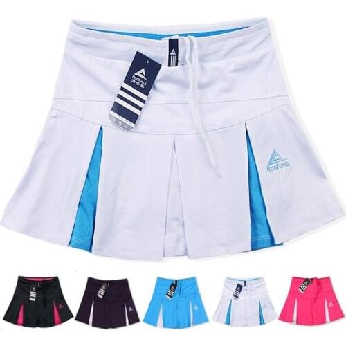 Half length tennis skirt , Girls Sports Skorts , quick drying lady split white large size thin fitness yoga slim running skirt