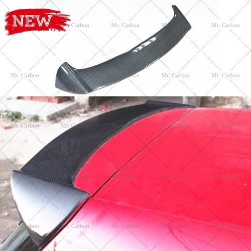 FOR GOLF MK6 GTI R20 ORIS STYLE CARBON FIBER REAR SPOILER TRIM BODY KIT TUNING PART FOR MK6 GTI CARBON ROOF WING LIP RACING