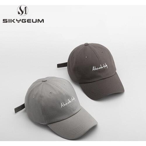 SIKYGEUM Womens Baseball Cap Korean Pop Hip-Hop Hats for women Mens Baseball Cap Snapback Embroidery Cotton Summer Sun Cap